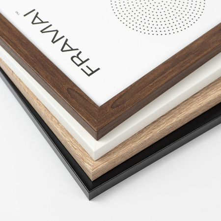 Brązowa ramka na zdjęcia HEN 4 70x100 cm