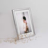 Srebrna ramka drewniana na zdjęcia EKO S2 15x21 cm