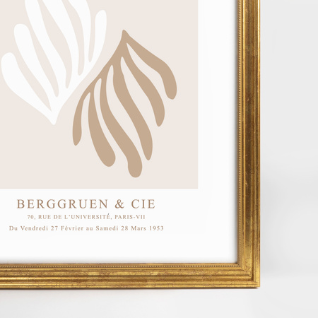 Ramka drewniana złota na zdjęcia DRZG M Z 50x60 cm