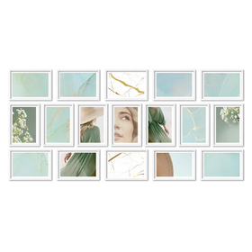 Zestaw białych ramek PINIA 1 GF0028 - galeria na 17 zdjęć