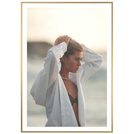 Złota ramka aluminiowa na zdjęcia Royall 70x100 cm