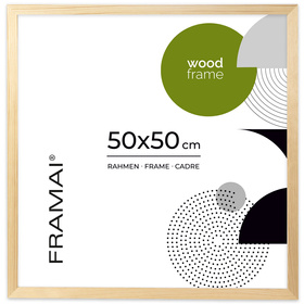 Ramka z drewna surowego na zdjęcia RAW 50x50 cm