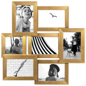 Multirama MULTI HEN Z ramka na zdjęcia na 7 zdjęć - złota