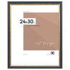 Czarna ramka drewniana ze złotym paskiem DRI CL 2 24x30 cm