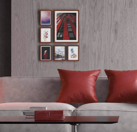 Zestaw brązowych ramek galeria Pinia 3 GF0002