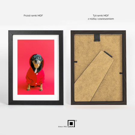 Pakiet 5 szt. czarnych ramek na zdjęcia FDM M2 13x18 cm