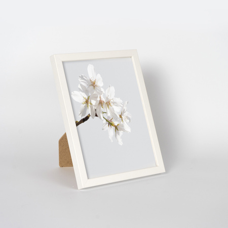 Pakiet 5 szt. białych ramek drewnianych na zdjęcia PINIA 1 13x18 cm