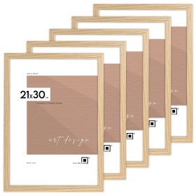 Pakiet 5 szt. ramek na zdjęcia kolor dębowy FDM M02 21x30 cm