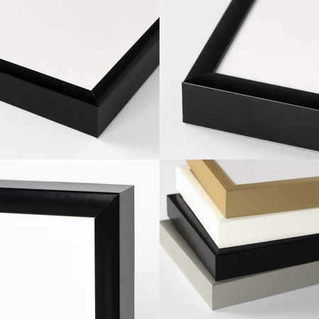 Czarna ramka aluminiowa QAL 29,7X42 cm (A3)