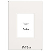 Pakiet 5 szt. Passe Partout 9x13 (5x7) BIAŁY IVORY