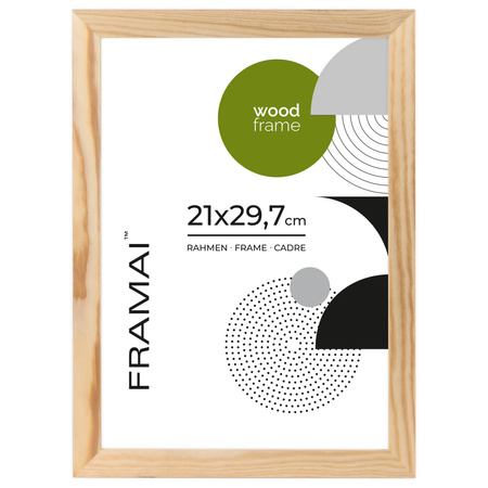 Pakiet 5 szt. ramek z drewna surowego RAW RAW 21x29,7 cm