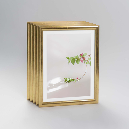 Pakiet 5 szt. złotych ramek na zdjęcia HIT 1Z 10x15 cm