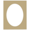 Passe partout 24x30 (18x24) OWAL BEŻOWE TABAC