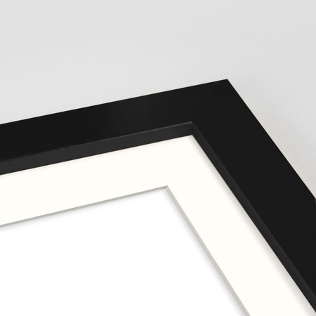 Czarna ramka na zdjęcia HEN PASS 2 40x50 cm z passe partout (30x40)