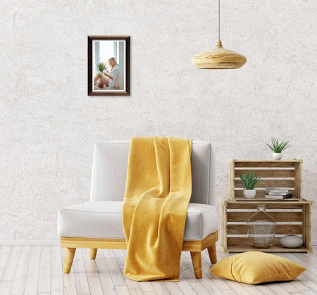 Pakiet 5 szt. brązowych ramek drewnianych na zdjęcia HIT 4 30x40 cm