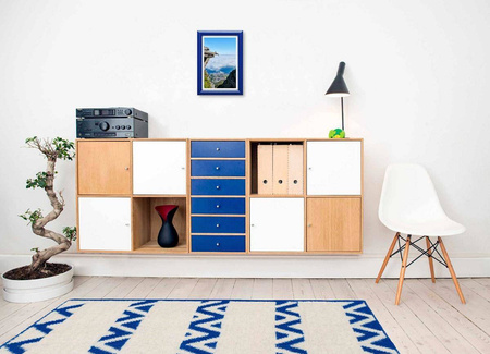 Ramka drewniana granatowa na zdjęcia EKO 11 40x50 cm