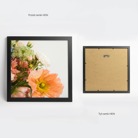 Czarna ramka na zdjęcia HEN 2 30x30 cm