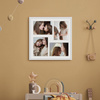 Foto Galeria 40x40 cm kolor biały Ramka na 4 zdjęcia 13x18 cm z Passe Partout