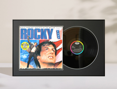 Czarna ramka na płytę winylową 42x68 cm