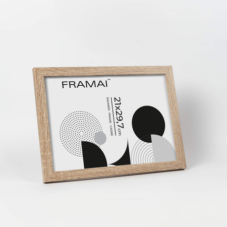 Ramka na zdjęcia kolor bielony dąb HEN 0 21x29,7 cm A4