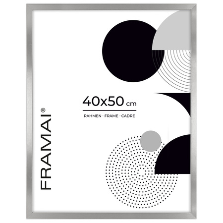 Srebrna ramka na zdjęcia HEN S 40x50 cm