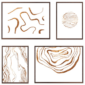 Zestaw brązowych ramek galeria PINIA 4 GF0003