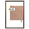 Czarna ramka drewniana ze złotym paskiem DRI CL 2 30x45 cm
