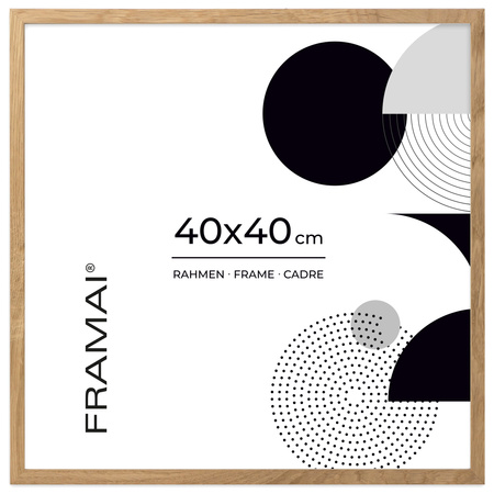 Dębowa ramka na zdjęcia OAK 40x40 cm