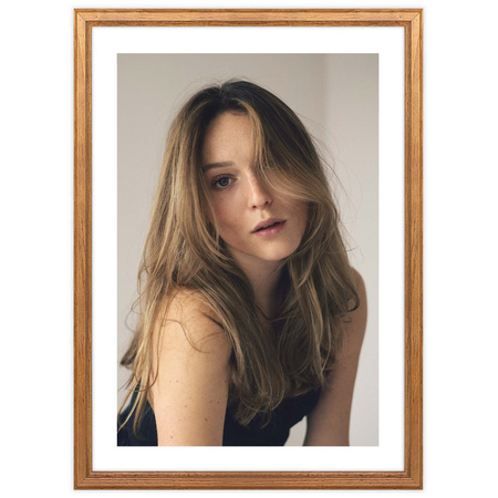 Ramka drewniana DRWA 3 kolor dąb 28x35 cm