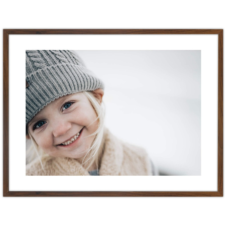 Brązowa ramka na zdjęcia HEN 4 60x80 cm