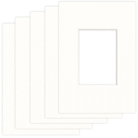 Pakiet 5 szt. Passe Partout 9x13 (5x7) BIAŁY SNOW WHITE