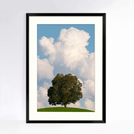 Czarna ramka na zdjęcia HEN PASS 2 50x70 cm z passe partout 50x70 (40x60)