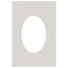 Passe partout 10x15 (6x9) OWAL SZARY FOG