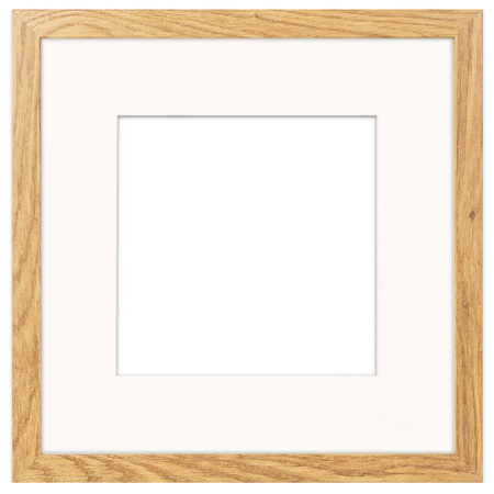 Brązowa ramka na zdjęcia HEN PASS 01 30x30 cm z passe partout (20x20)