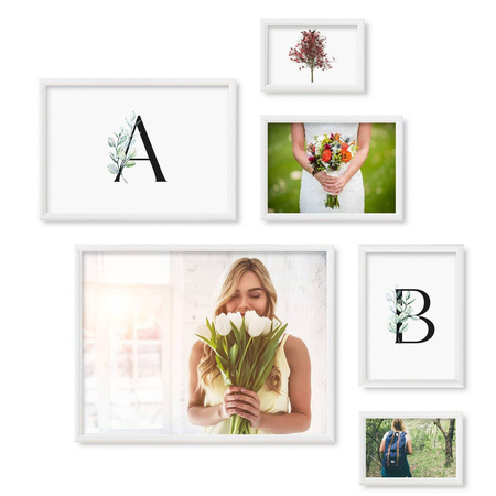 Zestaw białych ramek galeria 1 GF0010