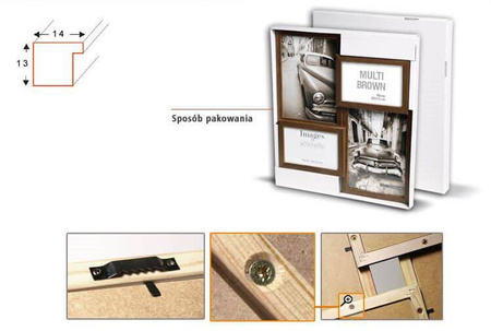 Multirama MULTI BROWN 44 ramka na zdjęcia