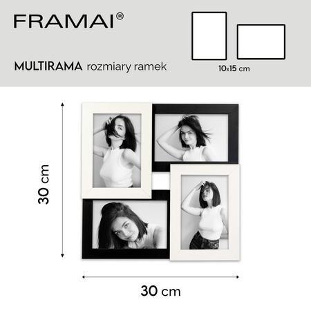 Multirama MULTI HEN 1 2 ramka na zdjęcia Multirama na cztery zdjęcia