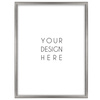 Srebrna ramka drewniana na zdjęcia DRWA FS 40x50 cm