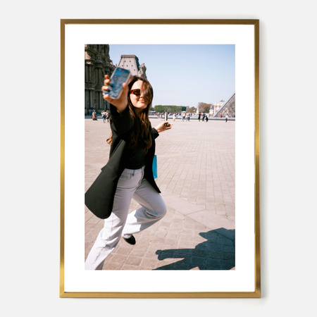 Złota ramka na zdjęcieKEA Z 50x70 cm