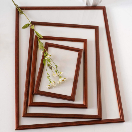 Ramka drewniana na zdjęcia mahoniowa DRWA 5 28x35 cm