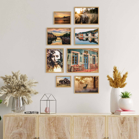 Zestaw ramek kolor dębu - galeria Pinia 00 GF0009