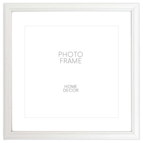 Biała ramka drewniana na zdjęcia DRWA 1 15x15 cm