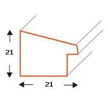 Ramka drewniana na zdjęcia DRL D 02 15x21 cm