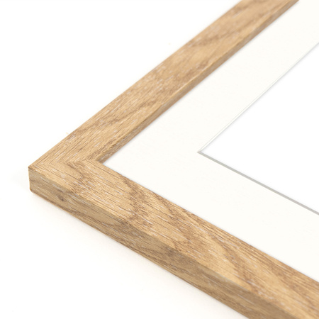 Brązowa ramka na zdjęcia HEN PASS 01 40x60 cm z passe partout 30x40