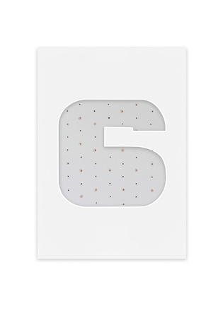 Passe Partout okienko w kształcie CYFERKI "6"