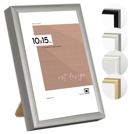 Srebrna ramka aluminiowa na zdjęcia ROYALL 10x15 cm