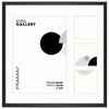 Foto Galeria 40x40 cm kolor czarny Ramka na 4 zdjęcia 21x30 cm i 9x9 cm z Passe Partout