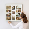 Foto Galeria 50x50 cm biała Ramka na 11 zdjęć 10x15 cm i 10x10 cm z Passe Partout