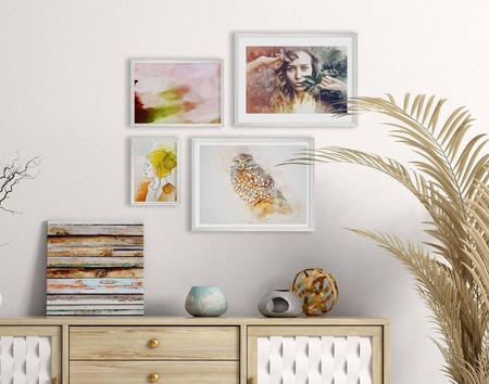 Zestaw srebrnych ramek galeria HIT 1 S GF0008