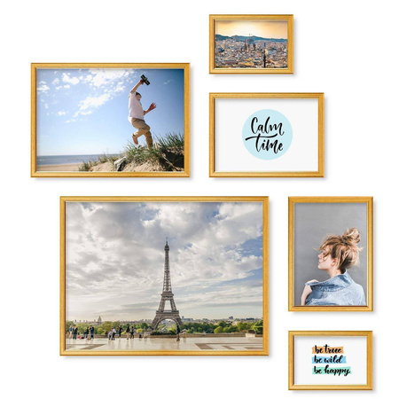 Zestaw złotych ramek galeria Z GF0010